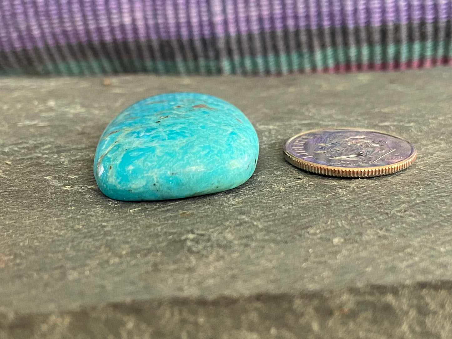 Large Ocean Blue Turquoise Cabochon ~American Turquoise