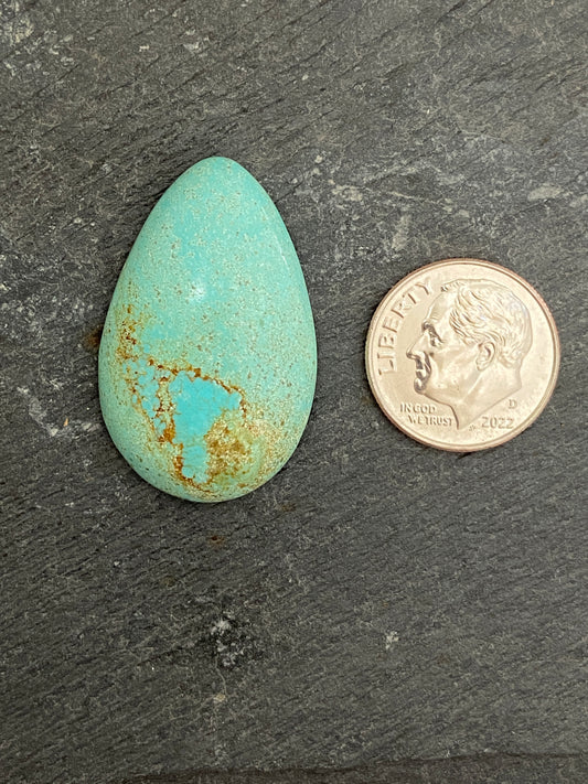 Teardrop of Number 8 Turquoise Cabochon