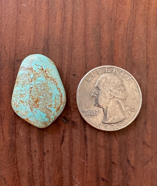 Offset Number 8 Turquoise Cabochon